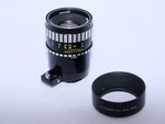 Exakta Steinheil Auto-cassarit 100MM F/3.5 Telephoto Lens. After Market Hood.. Fixed Price $245.00.
