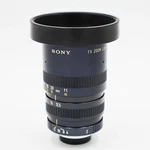 Sony Tv Zoom Lens 12.5-50MM F2 W/ Rear Cap & Hood. Fixed Price $75.00.