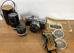 Minolta Srt 101 35MM Slr W/3X Mc Rokkor Lenses Cases Strap & Manual. Fixed Price $115.00.