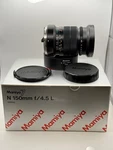 Mamiya 150MM F4.5 Lens For 7II Film Cameras With Original Box. Fixed Price $450.00.