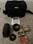 Nikon Af Nikkor 70-300MM And Accessories Film Soft Case. Fixed Price $49.99.