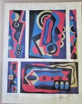 Antique 1930 Georges Valmier Decors Et Couleurs Cubist Abstract Plate 17 Print**. Fixed Price $21.00.