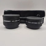 Cherry Aux Wide Angle & Telephoto Lenses 6' Focus Distance C35MF Original Case. Fixed Price $45.00.