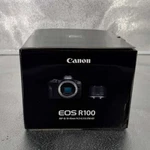Canon Eos R100 4K Video Mirrorless Camera With RF-S18-45MM F/4.5-6.3 Is Stm Lens. Fixed Price $455.00.