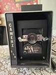Photo Control Corp Camerz Slr Camera W/ Lens, Cords, & Push Button Model 135E6D. Fixed Price $100.00.