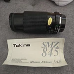 Tokina 80-200MM Zoom Lense Smz 845. Fixed Price $62.55.