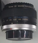Vivitar 2X Macro Focusing Teleconverter Mc For Canon Fd Mount W/case (scratched). Fixed Price $9.00.