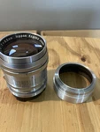 Nippon Kogaku Nikkor P.c. 1:2 F = 8.5CM,, Hood, Case & Cap, Clean. Fixed Price $298.00.