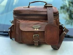 Leather Camera Bag, Carry Case For Nikon Canon Large Vintage Lens Accessories. Fixed Price $64.68.