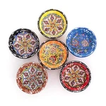 Decorative Turkish Ceramic Bowl Set Of 6 SERVINGHANDCRAFTED3.14'' 8CM 2.5OZ Pi. Fixed Price $38.77.