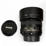 Nikon Af-s Nikkor 50MM F/1.8G Lens For Dslr Cameras With Hood And Caps. Fixed Price $125.00.