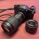 Sears Tls 500 Mx Vintage Camera With Tamron & Super-takumar Lenses. Fixed Price $42.50.
