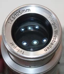 Wirgin Wiesbaden Telepar 105MM 1:4.5 Germany Lens *. Fixed Price $99.99.