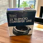 Vintage New Sears 2X Telephoto Converter Lens For Canon Mount 8103 Japan. Fixed Price $10.00.