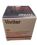Vivitar 2X Macro Focusing Lens 1:1 Ratio For Canon Fd Mount New Sealed. Fixed Price $79.99.