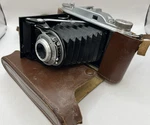 Vtg. Agfa Record Camera W/ Case Vario Shutter Anger Apotar 1:4.5/105 Germany. Fixed Price $119.99.