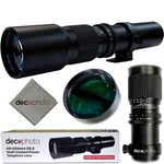 Deco Universal 500MM Preset Telephoto Lens For T-mount. Fixed Price $59.99.