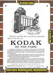 Metal Sign 1912 Kodak Cameras- 10X14 Inches. Fixed Price $29.95.