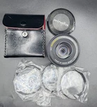 Minolta Md Rokkor-x 50MM F/1.7 Lens + Case 3 Close-up Filters. Fixed Price $99.00.