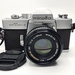 Minolta Srt Mc-ii 35MM Slr Film Camera With Rokkor-x Pf 50MM F/2 Lens. Fixed Price $129.00.