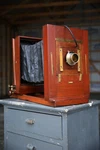 Antique Century Studio Camera Portrait Film Format Turner Reich Lens Wood Vtg. Fixed Price $1250.00.
