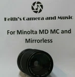 1 Yr Warranty Minolta Md Mount Sears 28-85MM F3.5 Zoom Lens Film Mirrorless. Fixed Price $38.90.