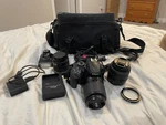 Nikon Af-s Dk Nikor 18-55 Mm Camera. Comes With Two Additional Lens And Bag.. Fixed Price $190.00.
