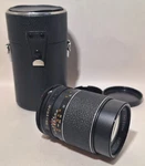 Vtg Hanimex Automatic F/2.8 135MM Camera Lens Made In Japan W/ Caps And Case. Fixed Price $44.95.