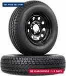 Ecustomrim 2-PACK Trailer Tire Bias Ply ST175/80D13 5-4.5 Black Wheel. Fixed Price $209.96.