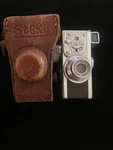 Steky Model Ii 16MM Subminiature Camera W/ 25MM & Leather Case. Fixed Price $75.00.