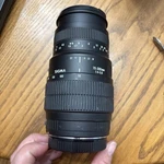 Sigma 70-300MM F/4-5.6 Dl Macro Super Telephoto Zoom Lens Canon Ef Mount. Fixed Price $55.00.