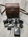 Rare Zeiss Ikon Contax Iiia Camera Set Carl Tessar Sonnar Lunasix Flash. Fixed Price $467.36.