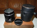 Pentax Super-macro-takumar 1:4/50 Camera Lens +caps +case -screw Mount. Fixed Price $65.00.