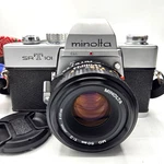 Minolta Vintage 35MM Film Slr Camera With 50MM F/2 Prime Lens. Fixed Price $135.00.