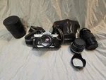 Olympus OM-1 Film Slr Camera With F.zuiko 50MM F1.8, Sigma 28MM F2.8, & More. Fixed Price $120.00.