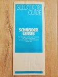 Schneider Lenses Vintage Early 1980'S Fold-out Brochure Enlargers View Cameras. Fixed Price $9.95.
