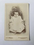 Antique Cabinet Photo Infant Portrait H.s. Williamson Lancaster Pa C1890S. Fixed Price $24.95.