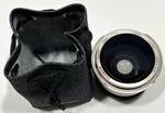 Titanium Super Wide Macro Lens 0.42XAF With Pouch & Bower 58MM Step Ring. Fixed Price $10.00.