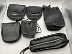 Vintage Camera Lens Pouch Lot Tamron Bushnell Drawstring Case Bag Bundle. Fixed Price $34.99.