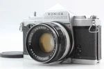 EXC+5 Konica Autorex Full & Half Frame 35MM Slr Film Camera 52MM F/1.8 Lens. Fixed Price $179.99.