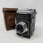 Vintage Japan Fujita Soligor 66 Medium Format Camera With Case, 80/3.5 Lens Read. Fixed Price $200.00.