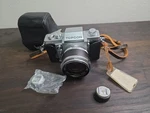 Topcon Super 35MM Film Camera +re Auto-topcor 58/1.4 Lens Jpn. Fixed Price $350.00.
