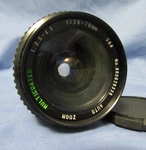 Sears Lens Mod 202 No 7377400 Auto Zoom Multicoated 1:3.5 4.5 F=28 70MM 58. Fixed Price $22.99.