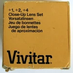 Vivitar Close Up Lens Set 55MM Macro +1 +2 +4 Made In Japan, With Case And Box. Fixed Price $7.99.