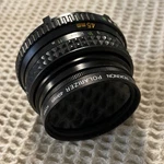 Minolta Md Rokkor-x 45MM 1:2 With Rokinon Polarizer 49MM Filter. Fixed Price $50.00.