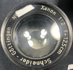 Schneider Gottingen Xenon 125MM F/2 Lens German Luftwaffe (wwii). Fixed Price $500.00.