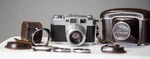 Aires 35 Iii Rangefinder Camera W Case Filters Lens Hood As-is. Fixed Price $99.00.