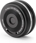Black Viltrox 28MM F4.5 Auto Focus Pancake Lens For Sony Mount Cameras. Fixed Price $75.00.