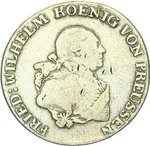Brandenburg-prussia Friedrich Wilhelm Ii 1/3 Thaler 1793 (wroclaw) Silver S-vf. Fixed Price $153.22.