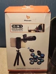 Phorsen Black Wide Angle 15 In Universal Phone Smart Telephoto Lens Kit. Fixed Price $19.00.